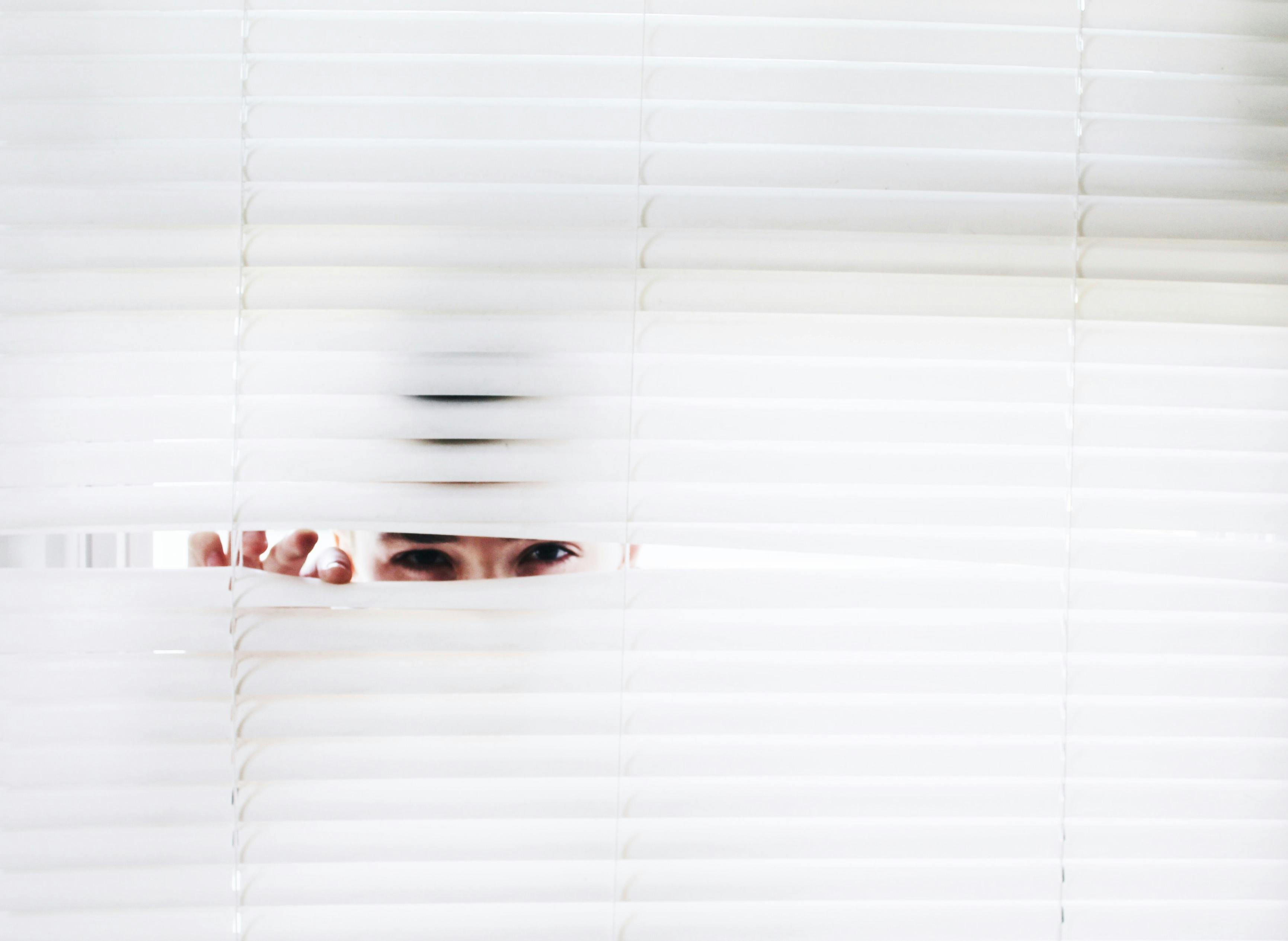 Peeking Through Blinds