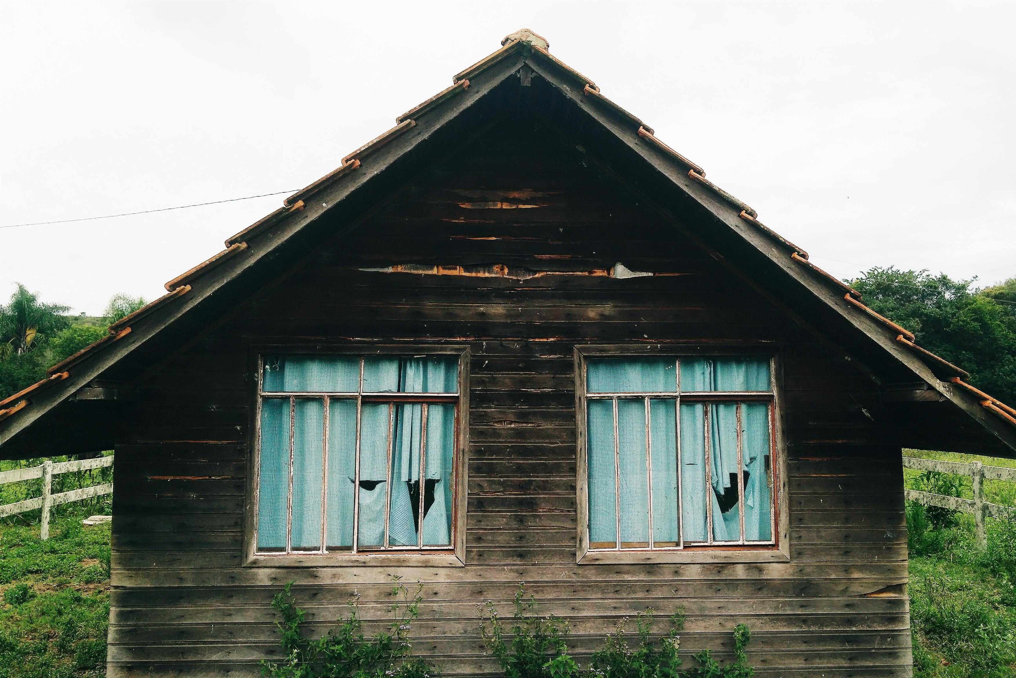 Abandoned residential house