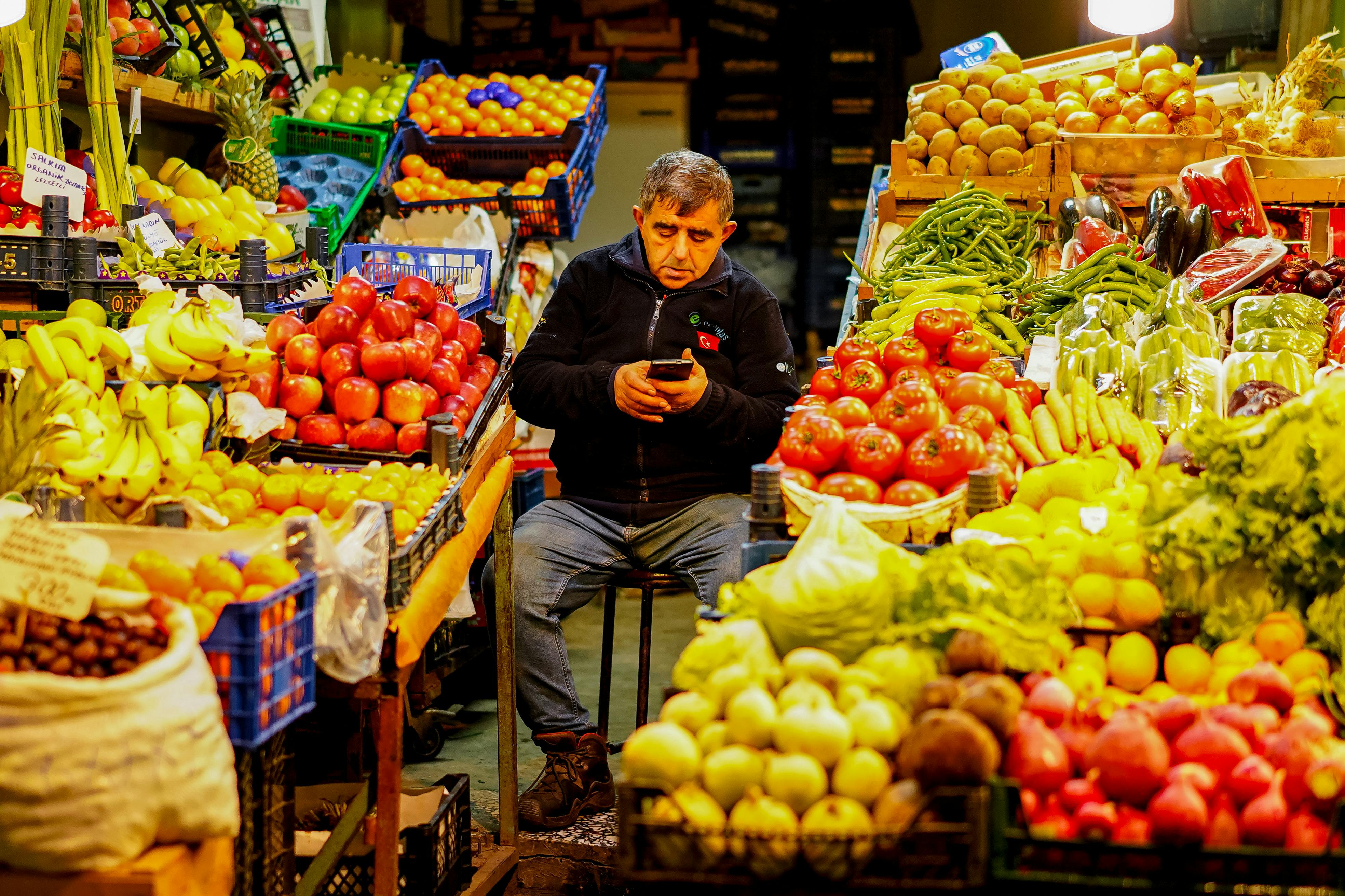 Colorful Market Stall