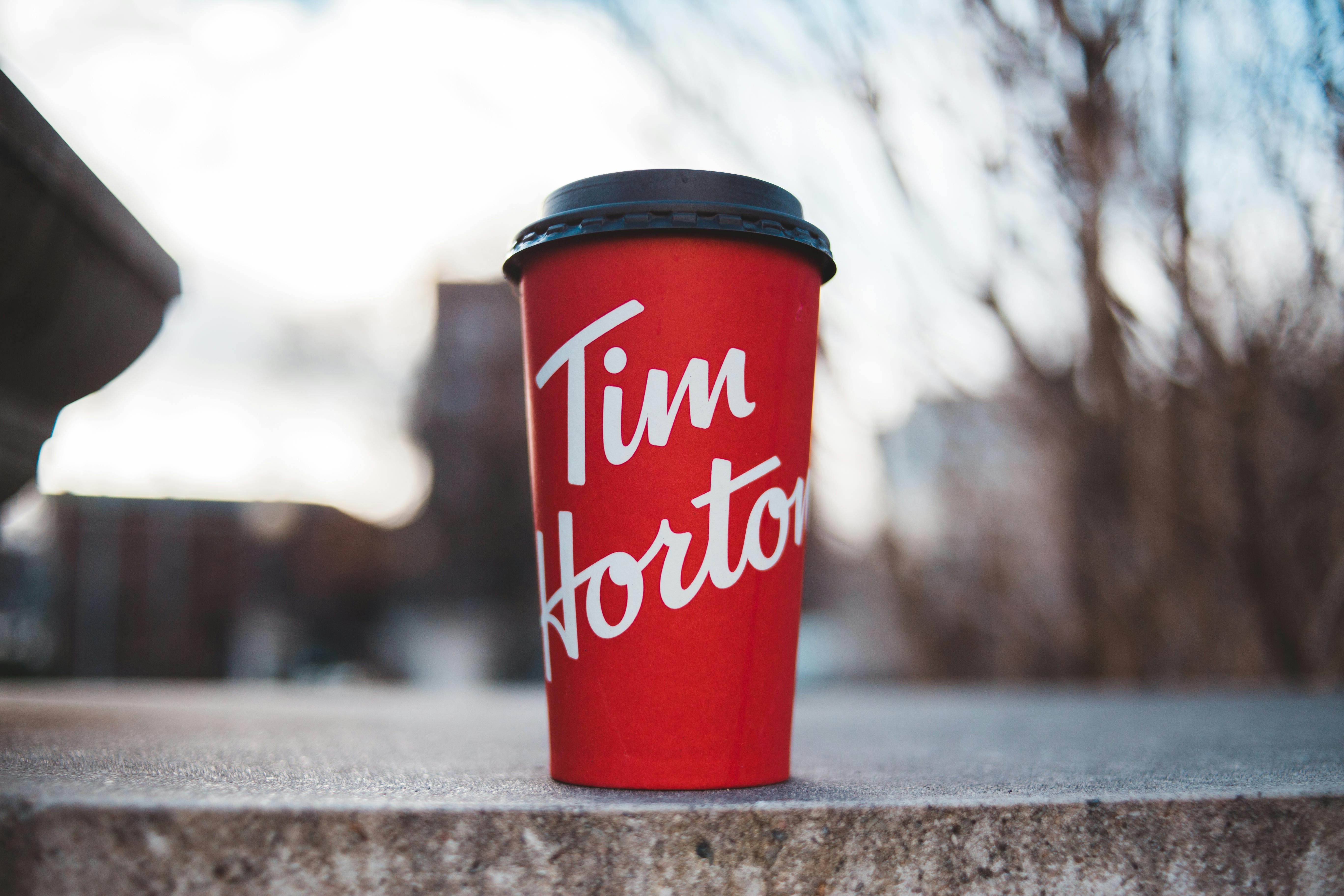 Tim Horton coffee cup