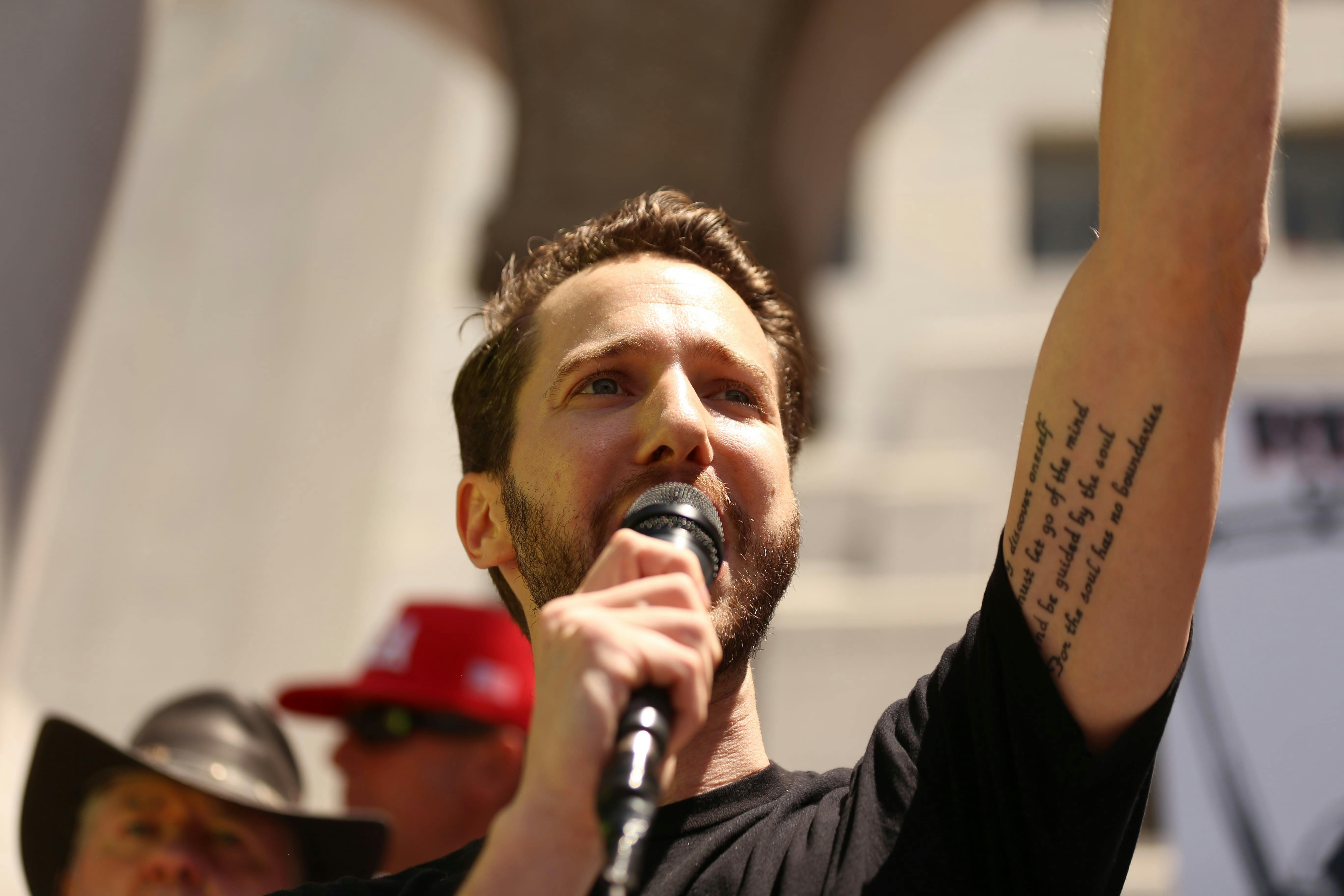 Young Man Speaking